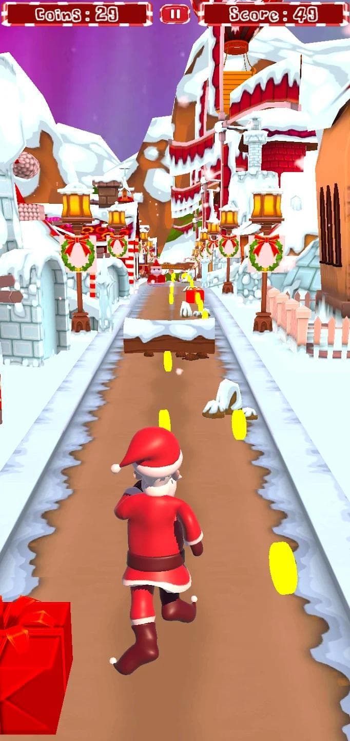 santa runner (android) screenshot 2