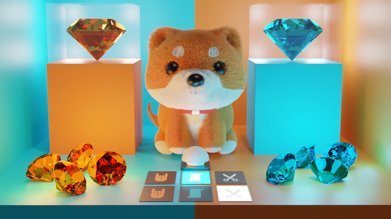 Rock Paper Scissors with Baby Doge!