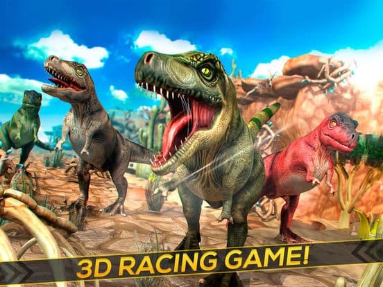 Jurassic Run - The Dinosaur Racing Simulator Game screenshot 2