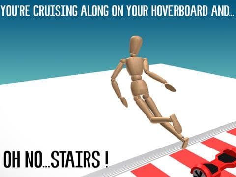 Hoverboard Stairs Accident screenshot 2