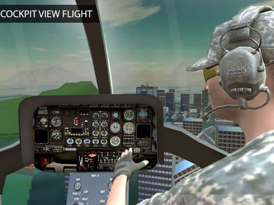 Flying Pilot Helicopter Rescue - City 911 Emergency Rescue Air Ambulance Simulator screenshot 2