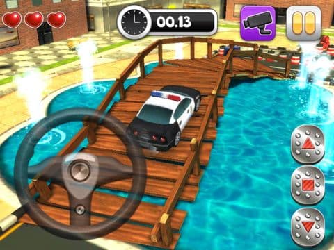 Action Police Car Parking Simulator 3D - Real Test Driving Game