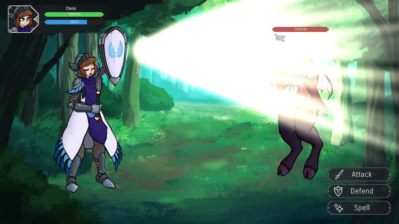 Cleric VS Demon (RPG Battle Prototype) screenshot 3