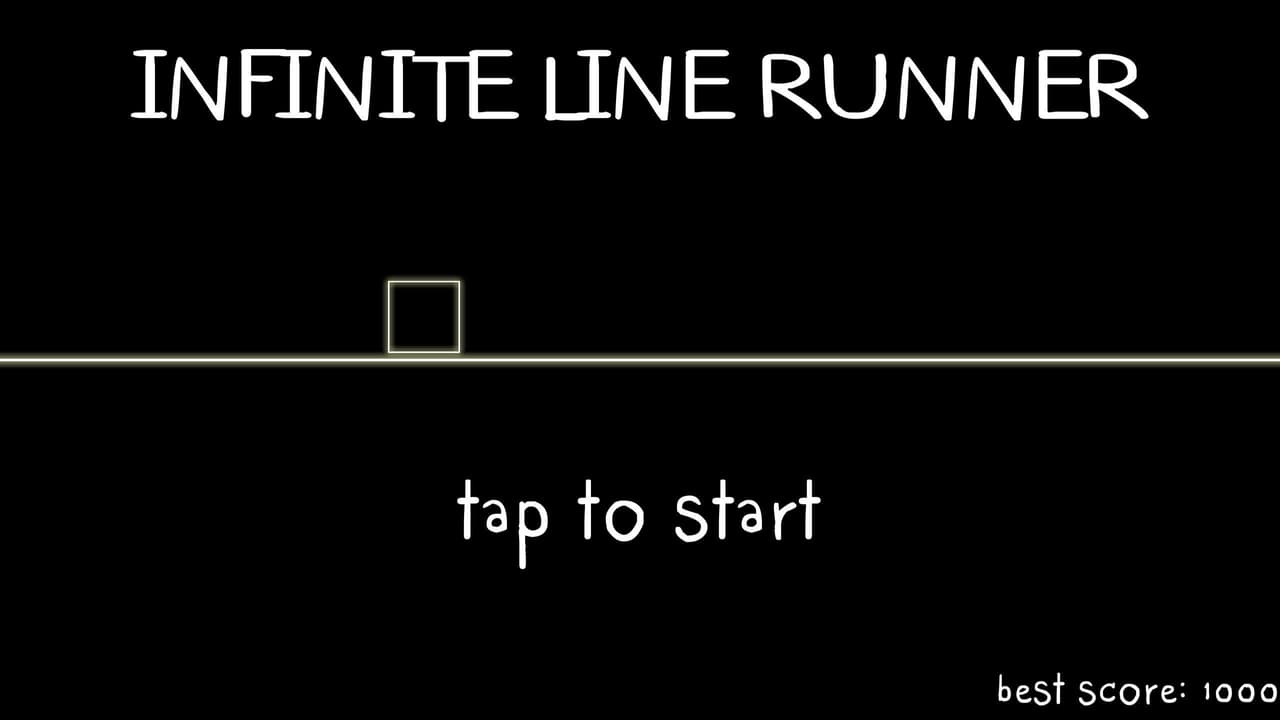 Infinite 2d line runner - avoid triangle obstacles - android hyper casual game screenshot 2