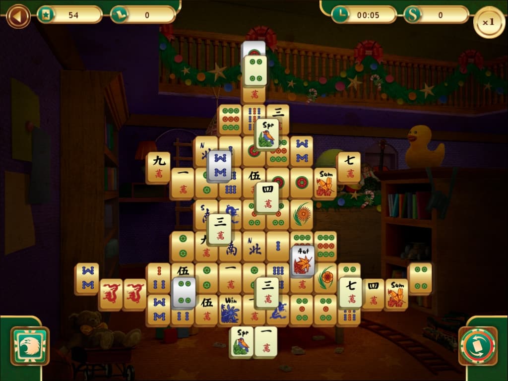 Christmas Mahjong screenshot 2