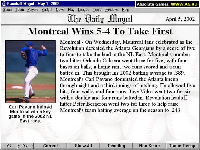 Baseball Mogul 2003