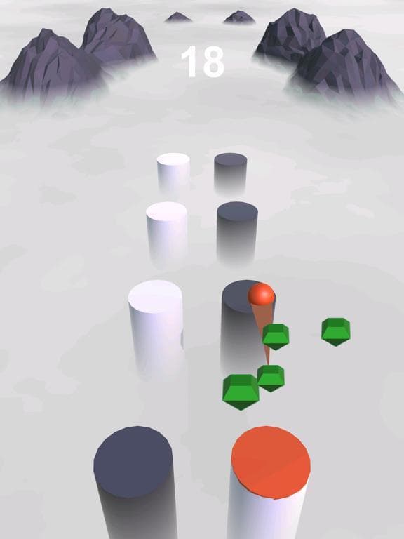 Ball Hop 3D - Through Clouds screenshot 4