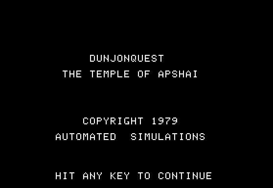 Temple of Apshai screenshot 2