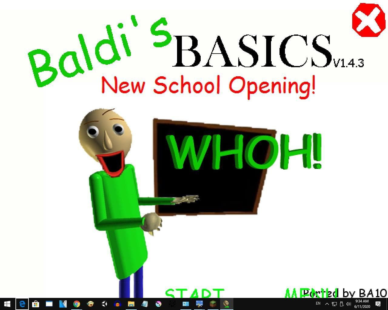 Baldis Basics New Opening School (1.4.3 Port)
