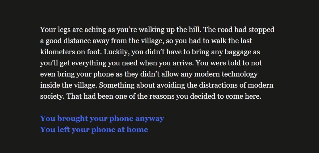 The Village (itch) (HeleneVitting) screenshot 2