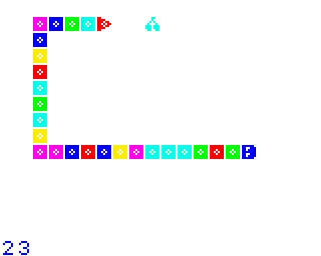 Snake, but you can only turn left screenshot 2