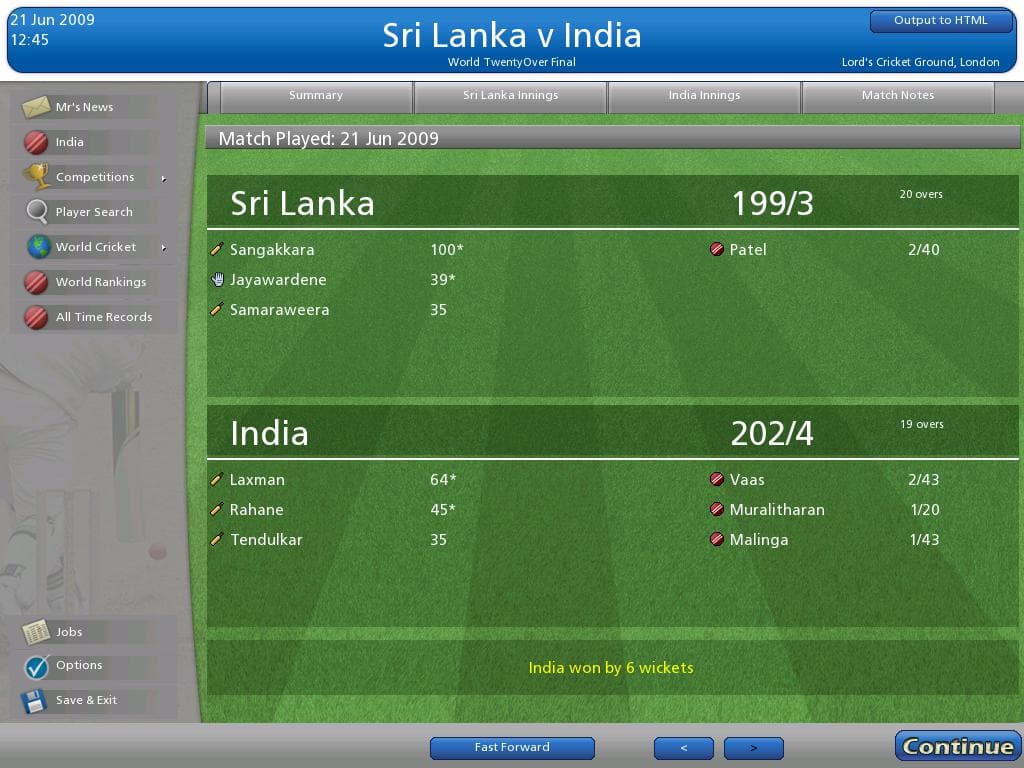 Cricket Coach 2009 screenshot 6