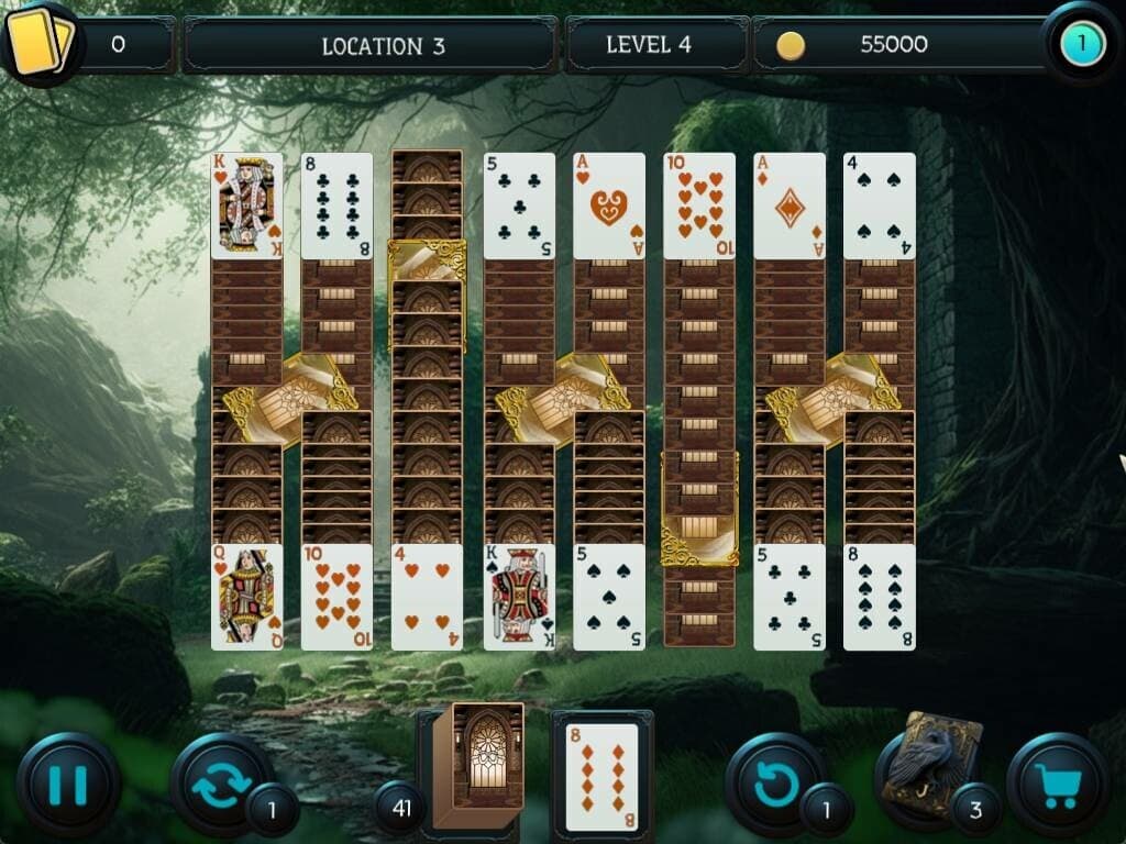 Mystery Solitaire. The Black Raven 5 screenshot 4