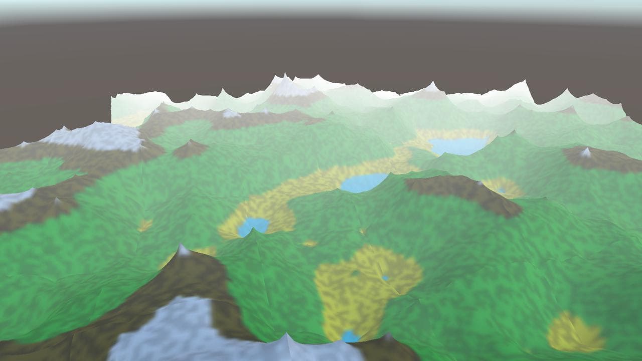 Infinite Procedurally Generated Terrain (Unity3D WebGL) screenshot 3