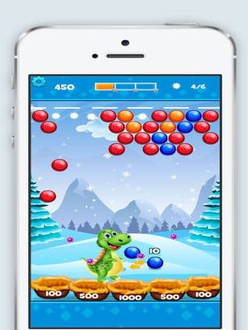 Dinosaur bubble shooter ball free mobile game screenshot 3
