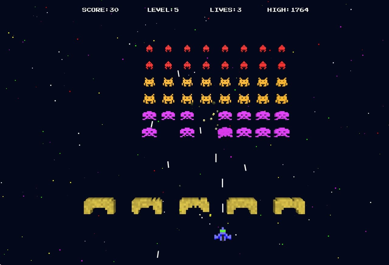 Space Invaders in your browser screenshot 3