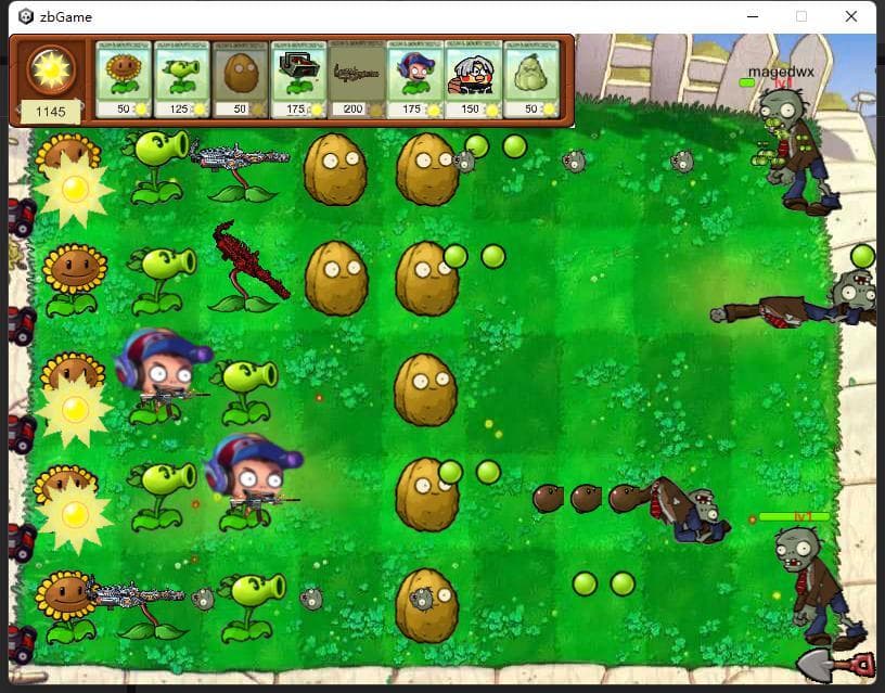 TiktokLive game (Plants-vs-Zombies)