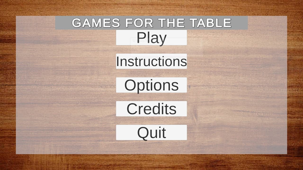Games For The Table