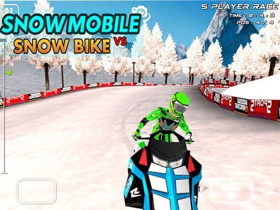 SnowMobile Vs SnowBike - 3D Racing Game screenshot 2
