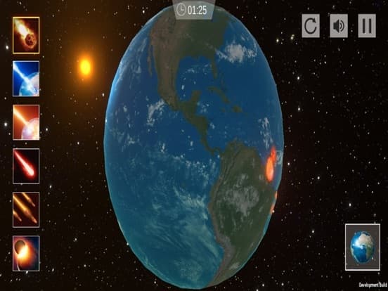 Planet explosion simulator screenshot 5