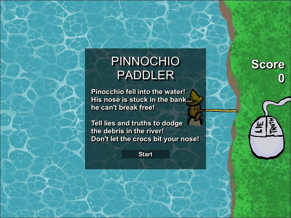 Pinnochio Paddler - Browser