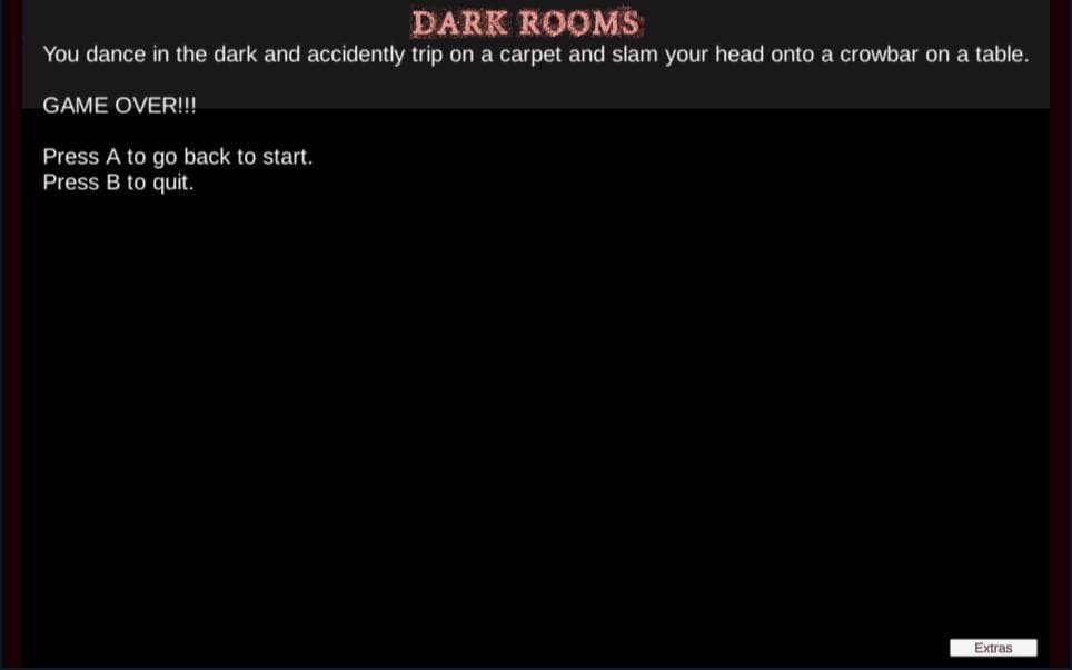 Dark Rooms Interactive Adventure