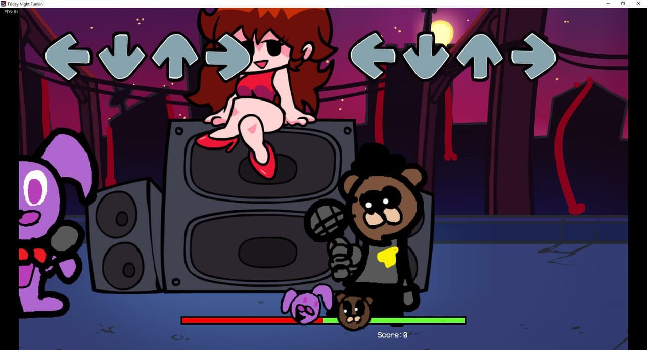FNaF over Friday Night Funkin
