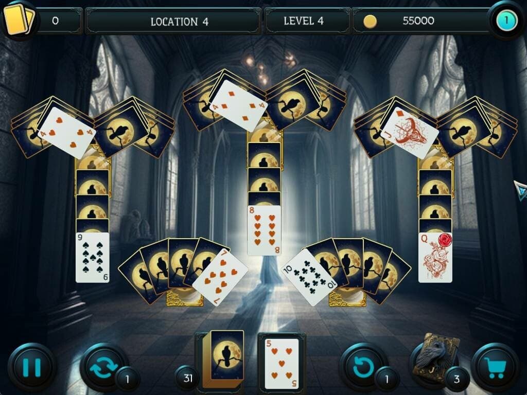 Mystery Solitaire. The Black Raven 5 screenshot 5