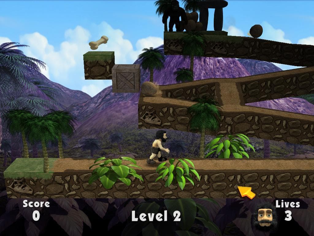 Ape Vs. Caveman for Raspberry Pi screenshot 2