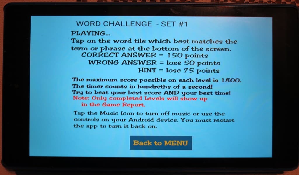 Word Challenge - Set 1 screenshot 4