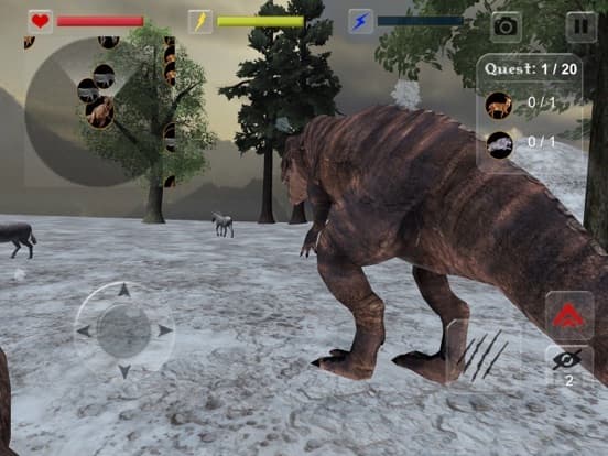 Hungry Dinosaur Forest Wild simulator screenshot 5