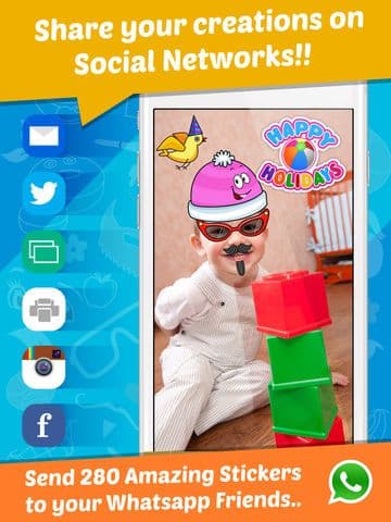 StickonPic Photo booth: Fun sticker app editor and props for adults screenshot 4