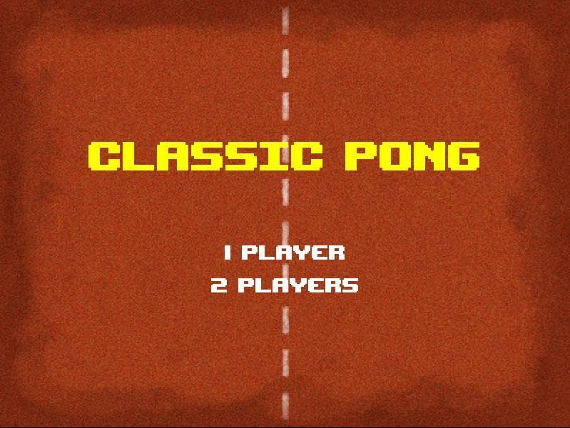 Classic Pong (Damv) screenshot 2