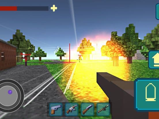 Pixel Shooter War On Island 3D screenshot 3