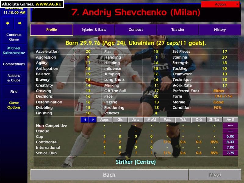 Championship Manager Season 00/01 screenshot 2