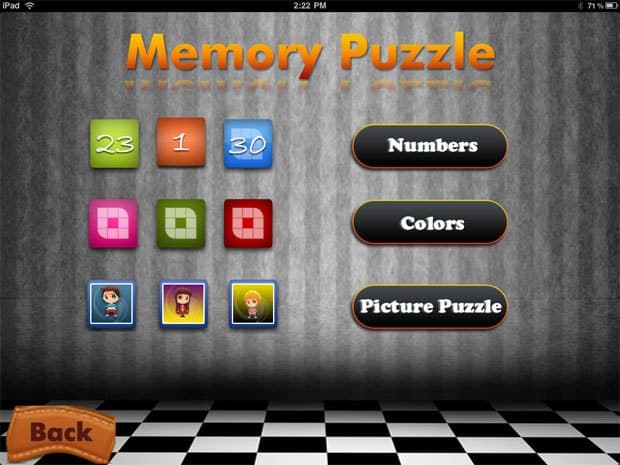 Memory puzzle