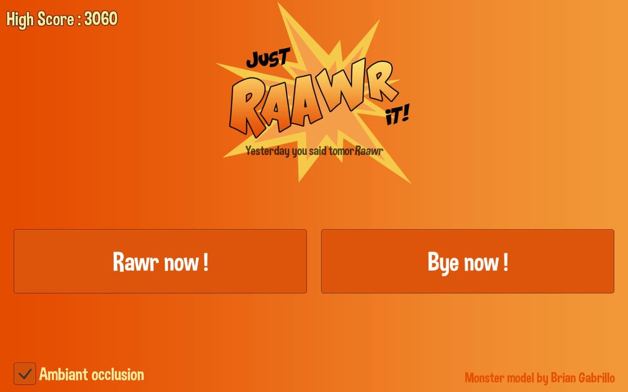 Just RAAWR it !