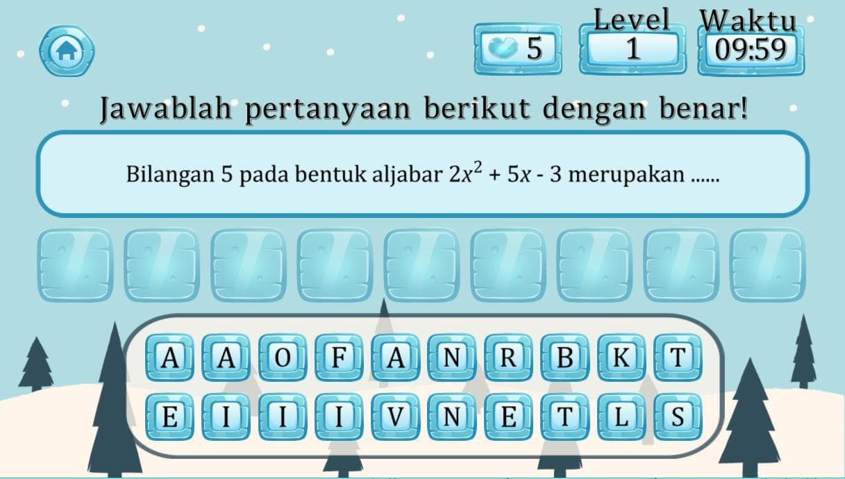 Game Scramble Algebra