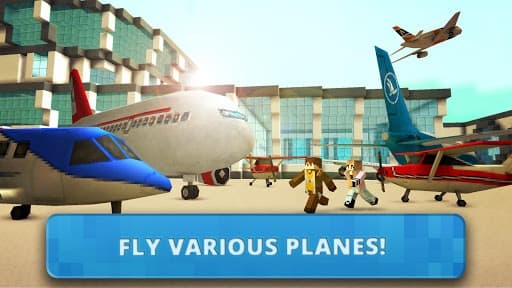 Airport Craft: Fly Simulator Boys Craft Building screenshot 5