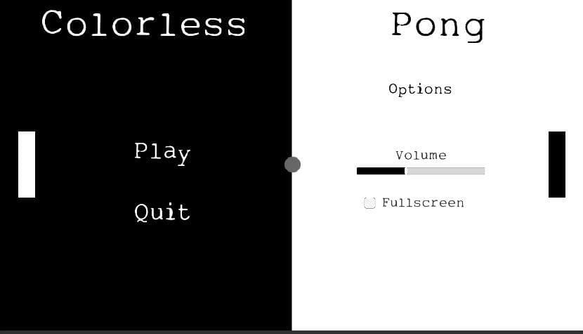 Colorless Pong screenshot 2