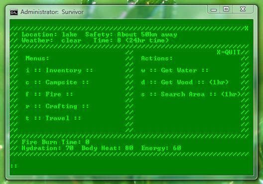 Survivor - Batch File Game screenshot 3