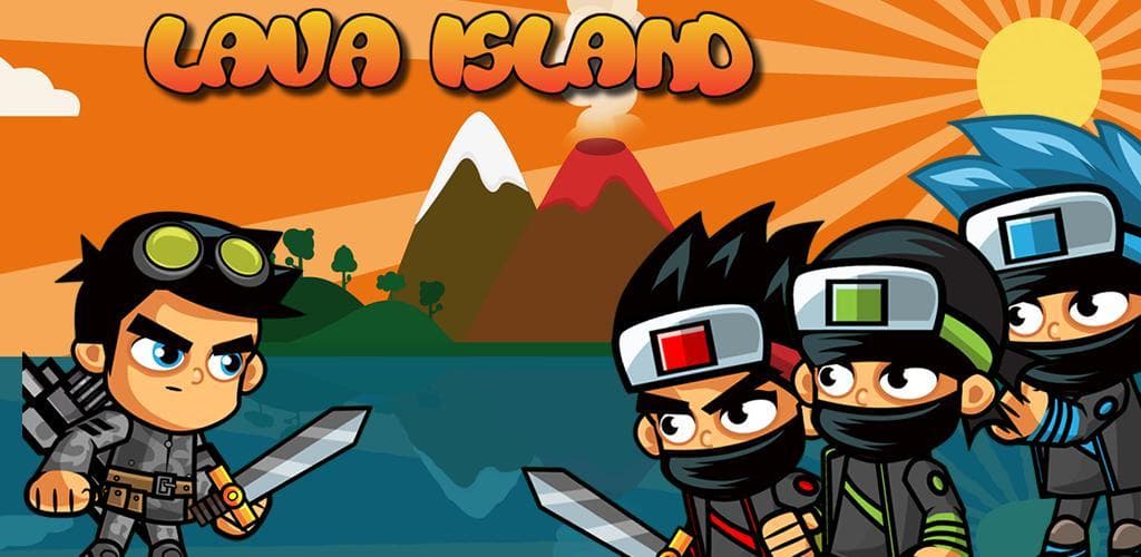 Lava Island: Shooting Action Adventure Platformer screenshot 2