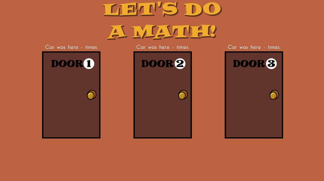 PLAYABLE Monty Hall Problem Simulator screenshot 3