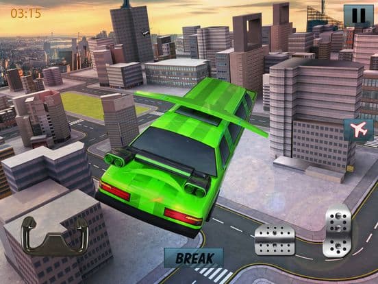 Free Limo Flying car Games