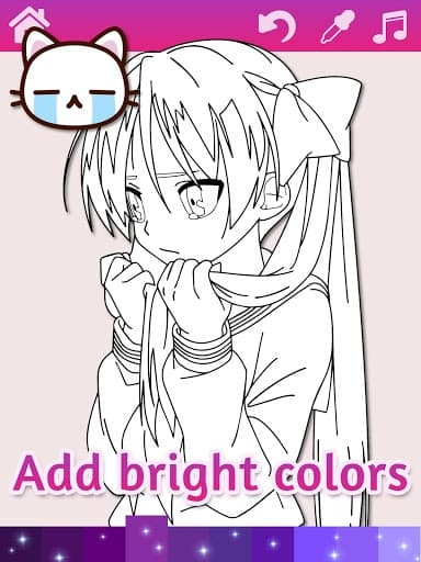 Anime Manga Coloring Pages with Animated Effects screenshot 3