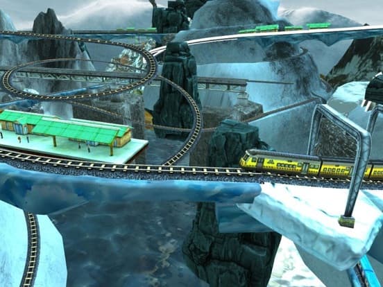 Train Simulator 3D. Uphill Driver Journey In Fun Racing Locomotive screenshot 4