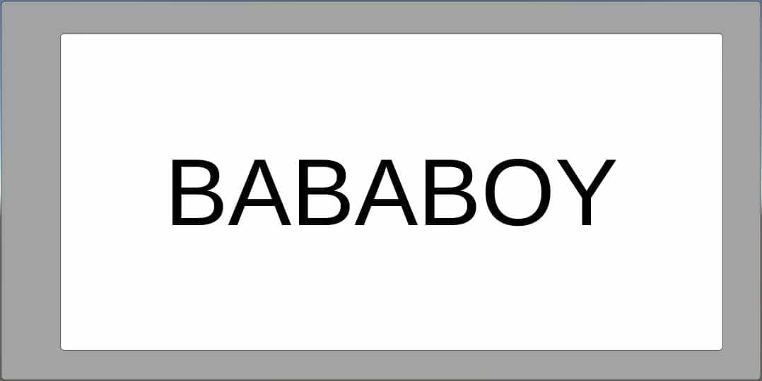 BABABOY BUTTON