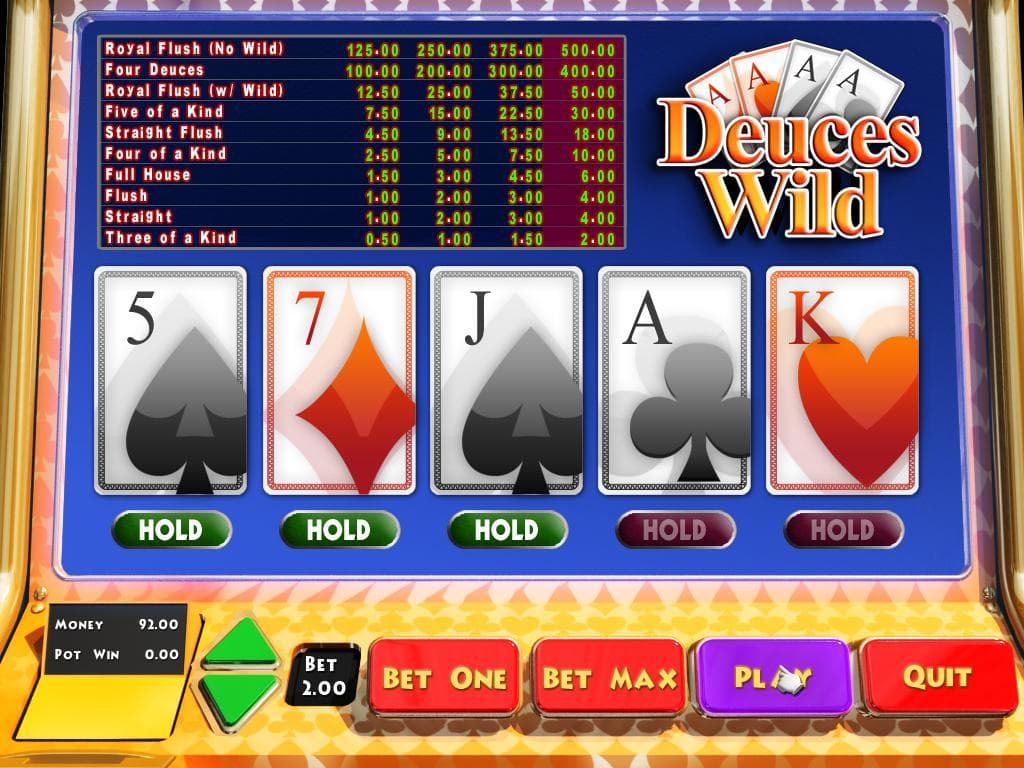 Video Poker Deuces Wild for Raspberry Pi screenshot 2