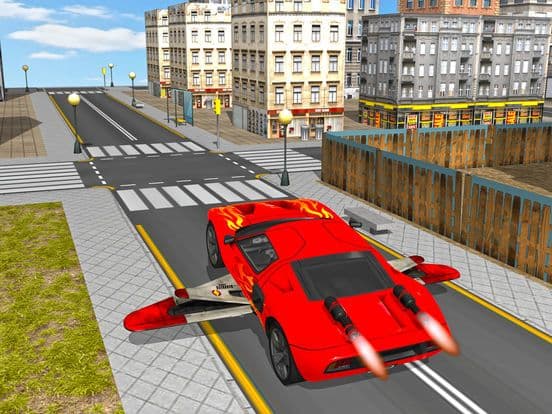 Futuristic Flying Racing Car Pilot N Extreme Driving screenshot 3
