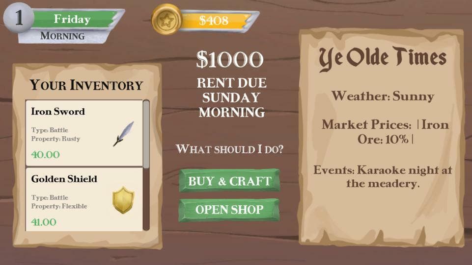 You are the Shopkeeper in an RPG screenshot 3